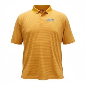 Nike Jets Football Stripe Polo Shirt Mens 3XL Yellow SS NFL Performance Fan Gear